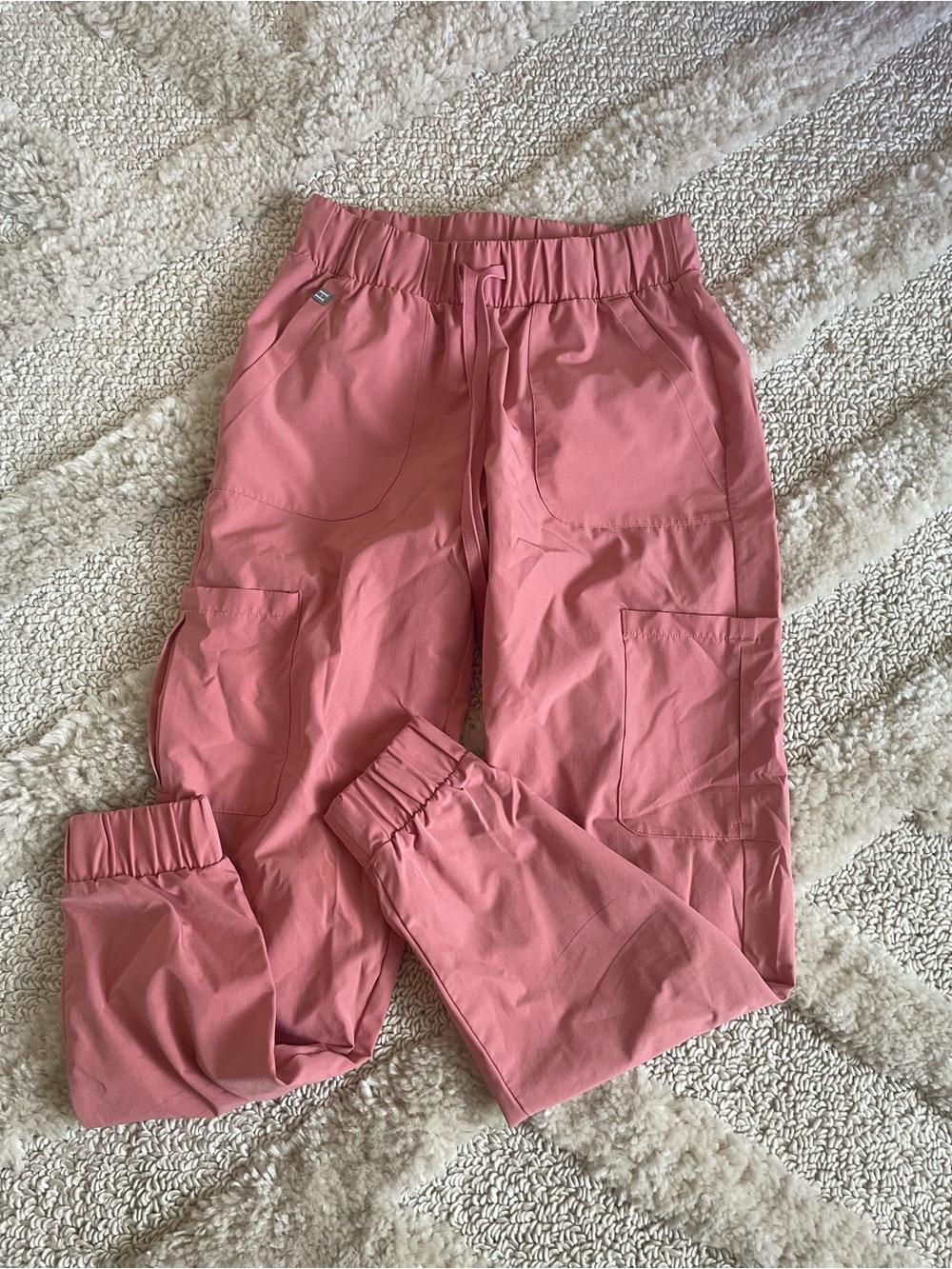 Hanes Rose Pink Scrub Jogger Pants